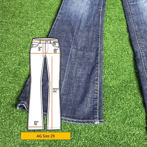 AG Adriano Goldschmied The Club Flare Leg Y2K Retro Style Stretch Jeans Pants 29 - Picture 3 of 16